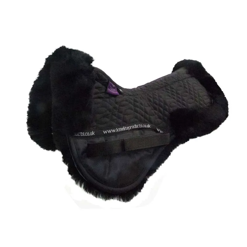 KM Elite High Wither Half Pad Black Black