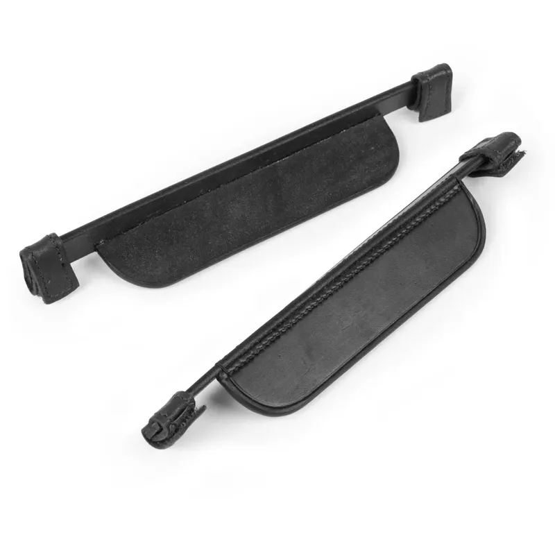 Shires Velociti Gara Leather Blinkers One Size - Black