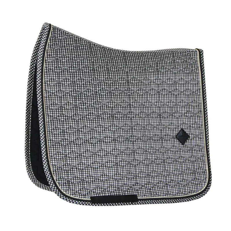 Kentucky Horsewear Saddle Pad Pied De Poule Black Dressage