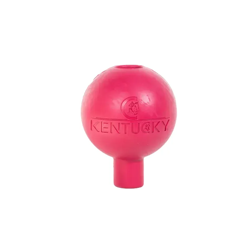 Kentucky Horsewear Rubber Ball Lead Rope Clip Protection Pink-2