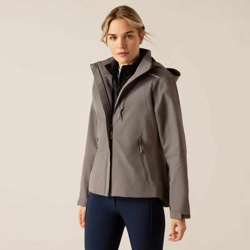 Ariat Coastal Waterproof Jacket Plum Grey
