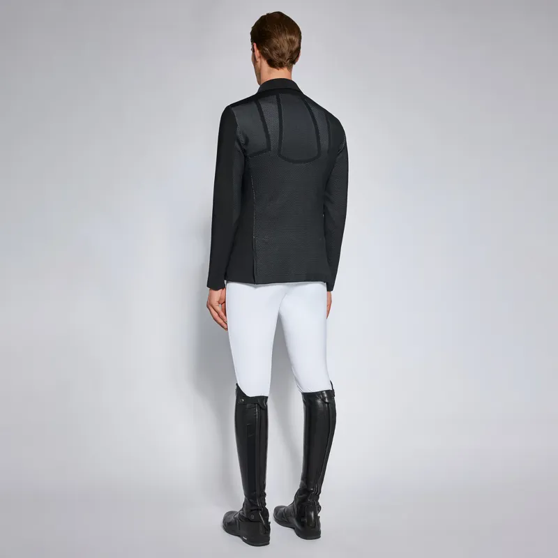 Cavalleria Toscana R-EVO Mens Light Tech Knit Zip Riding Jacket Navy-6