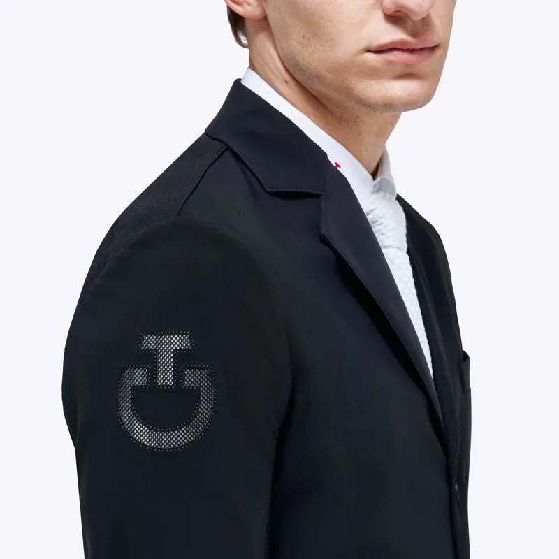 Cavalleria Toscana R-EVO Mens Light Tech Knit Zip Riding Jacket Black