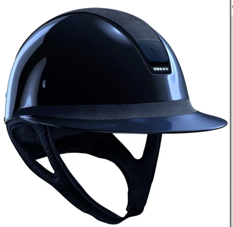 Samshield MissShield V2 Glossy Blue Alcantara Top and Band 5 Crystals