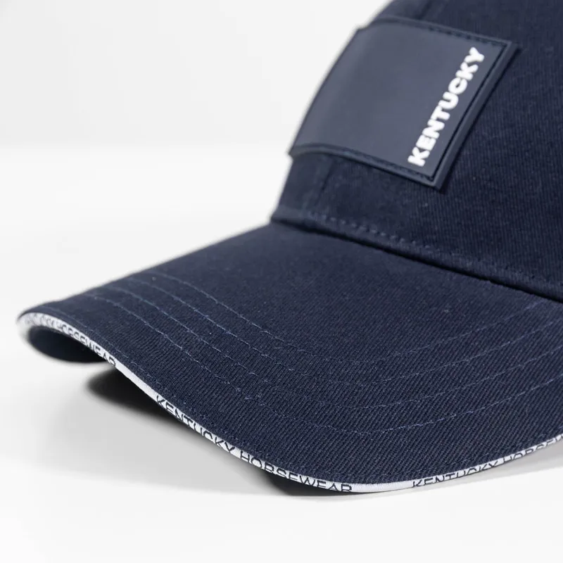 Kentucky Horsewear Baseball Cap Rubber Logo Navy