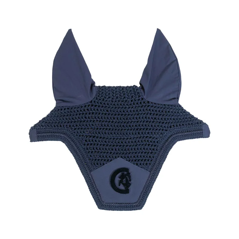 Kentucky Horsewear Fly Veil Wellington 3D Logo Navy
