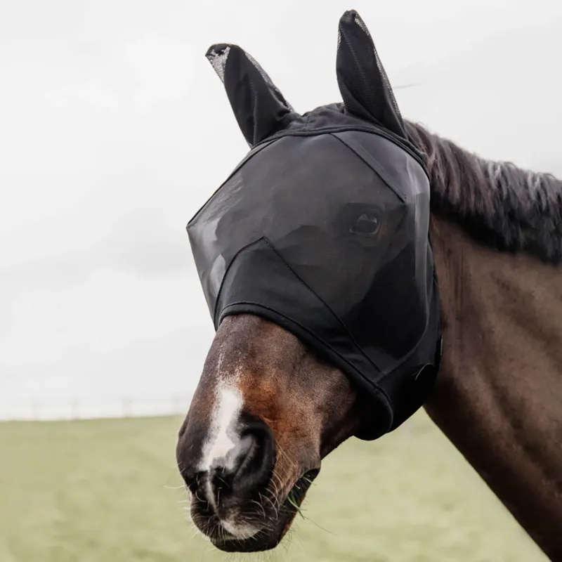 Kentucky Classic Fly Mask with Ears Black