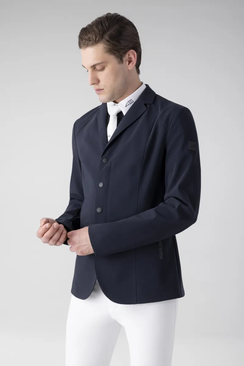 Equiline Croky Mens Competition Jacket B-Move Microholes Blue