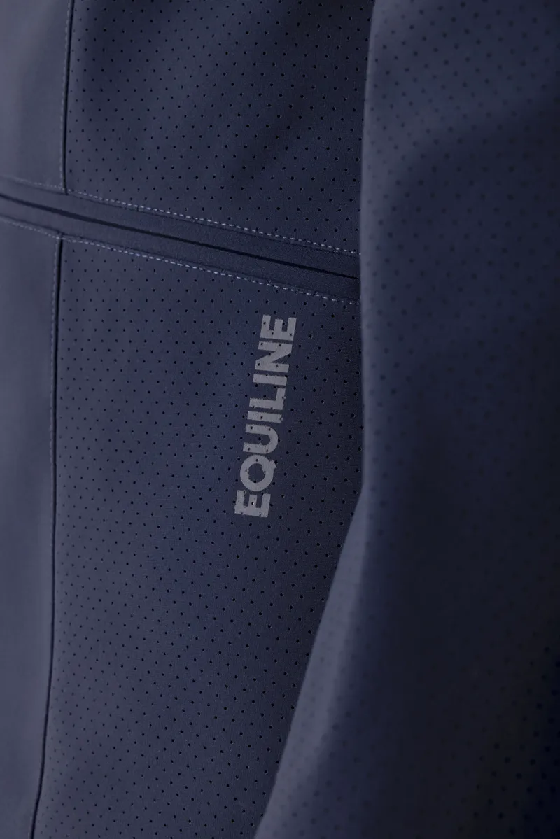 Equiline Croky Mens Competition Jacket B-Move Microholes Blue-2