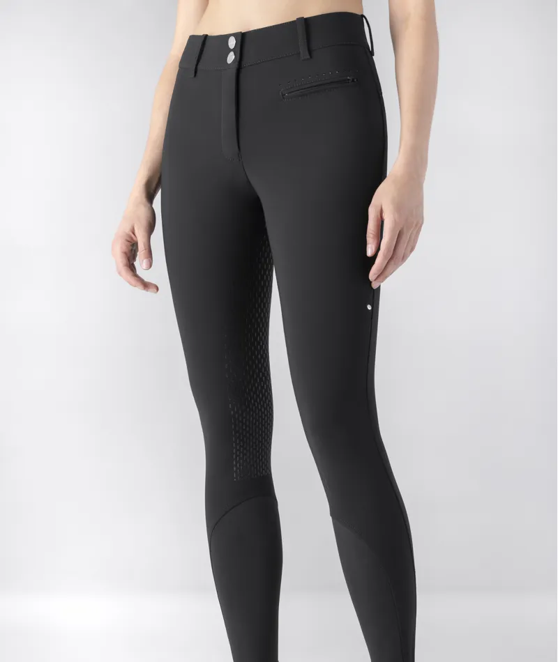 Equiline Cecilefh High-Waist Full Grip Breech Black 