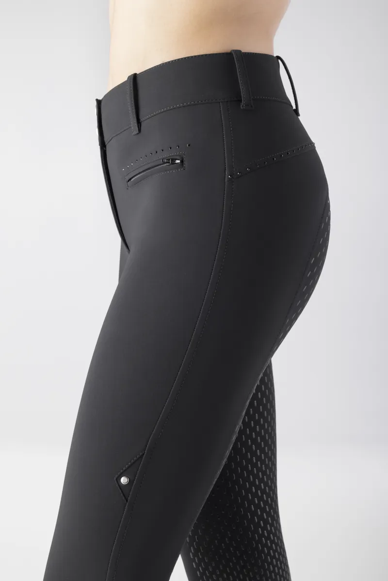Equiline Cecilefh High-Waist Full Grip Breech Black -1