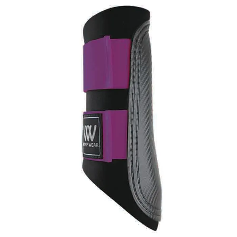 Woof Wear Club Brushing Boots Black/Purple