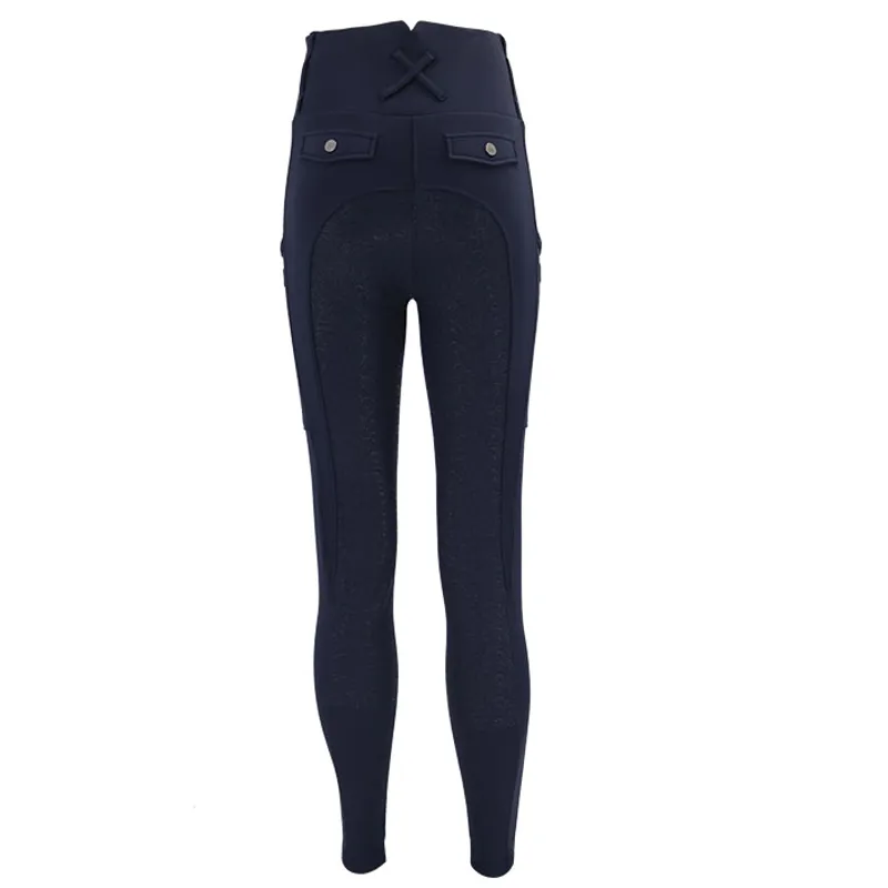 Woof Wear Vision Ladies Riding Tights Navy-1