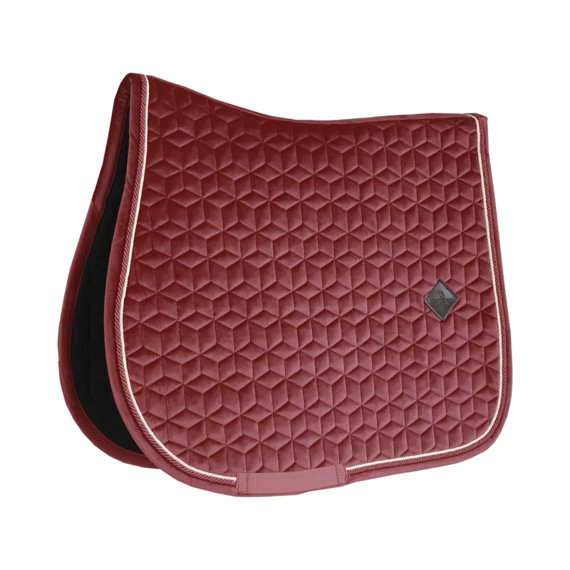 Kentucky Horsewear Saddle Pad Velvet SJ Bordeaux-1