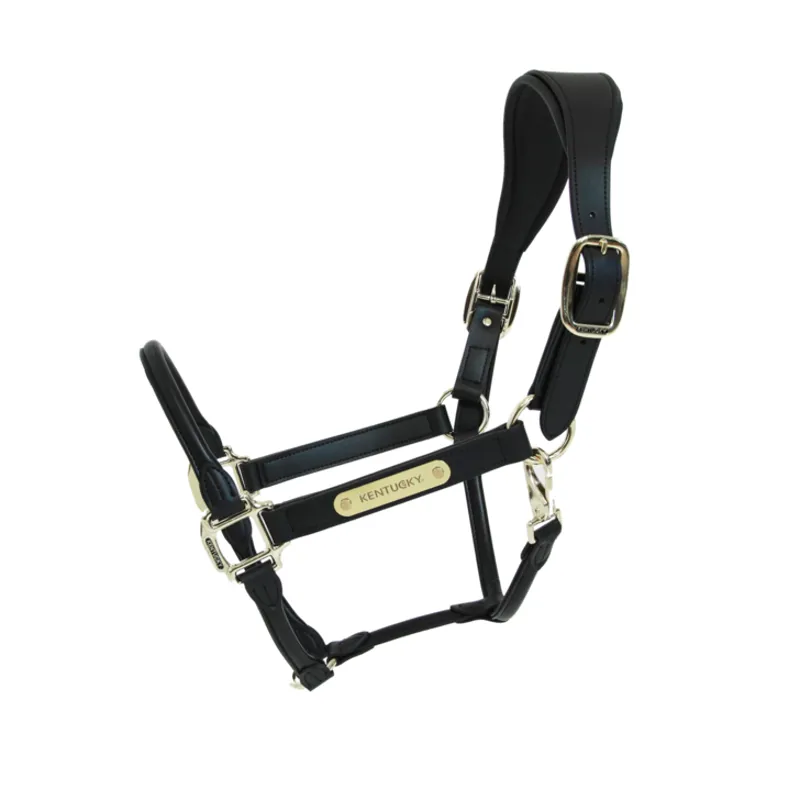 Kentucky Horsewear Anatomic Leather Halter Black