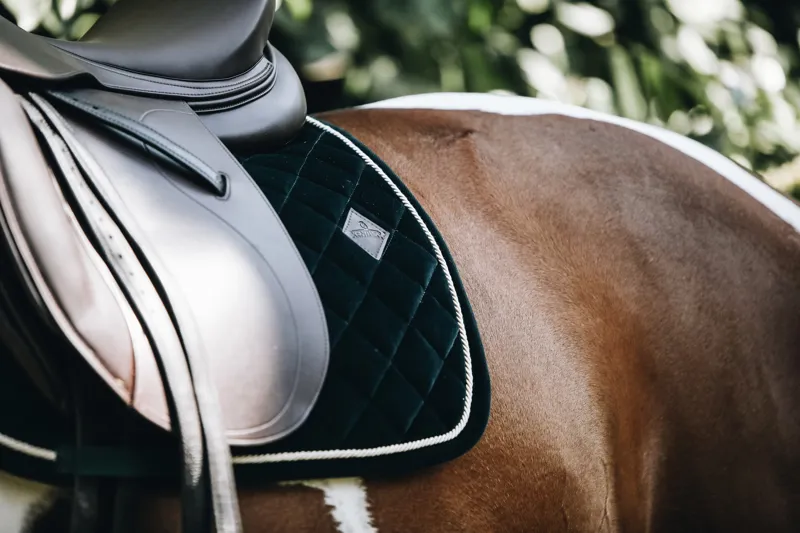 Kentucky Horsewear Corduroy Saddle Pad SJ Green-3