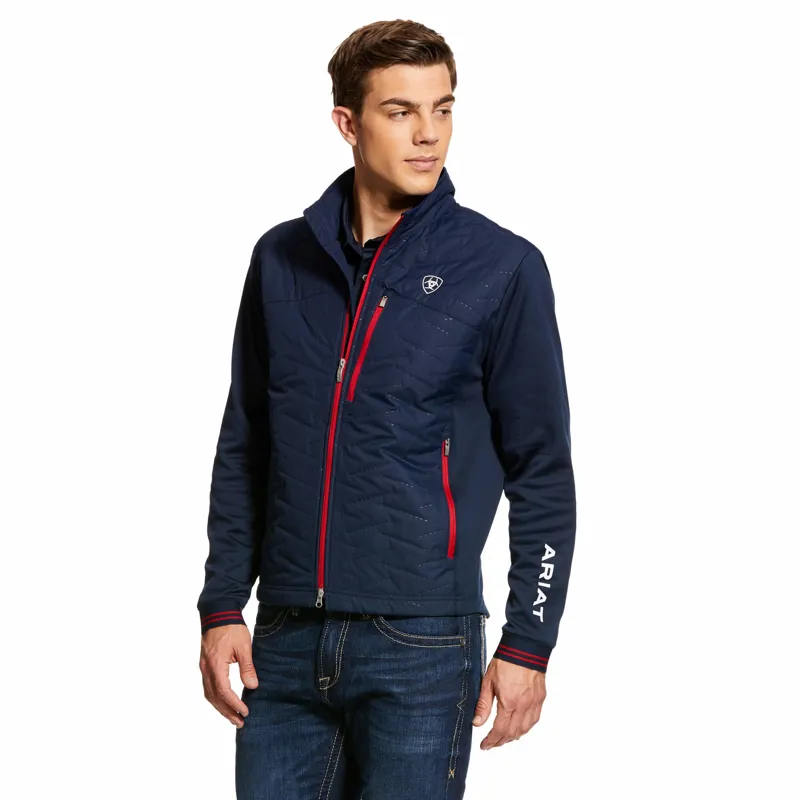 Ariat Mens Insulated Hybrid Jacket Navy