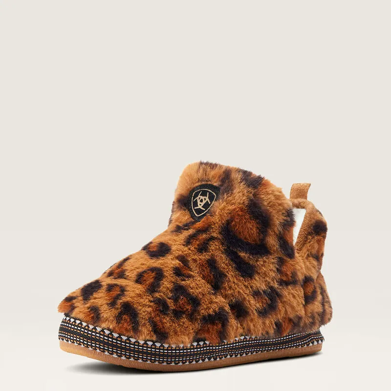 Ariat Bootie Slipper Fuzzy Leopard Print