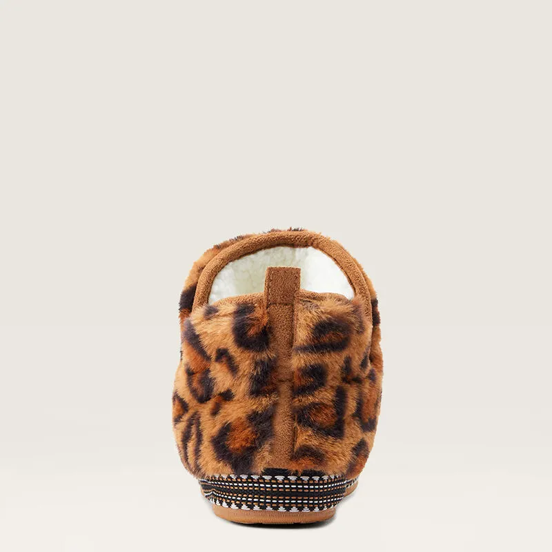 Ariat Bootie Slipper Fuzzy Leopard Print-1