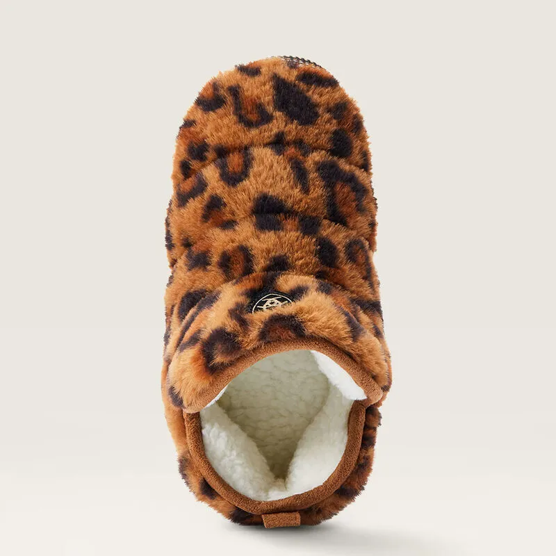 Ariat Bootie Slipper Fuzzy Leopard Print-5