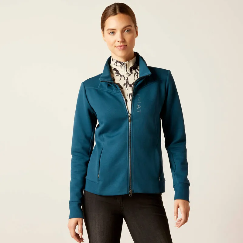 Ariat Bess Full Zip Sweatshirt Reflecting Pond