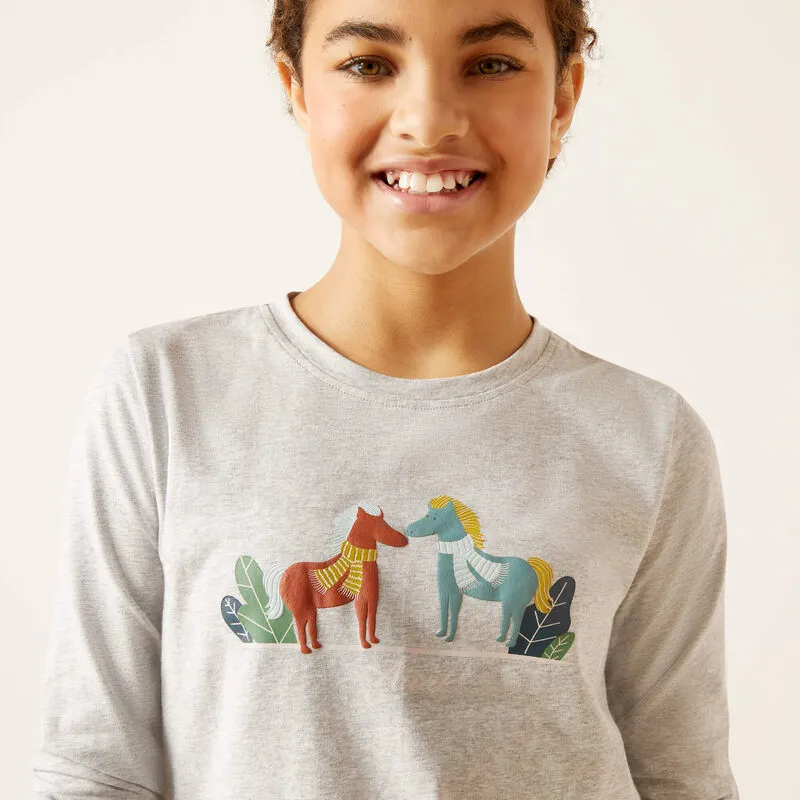 Ariat Kids Winter Fashions T-Shirt Heather Grey