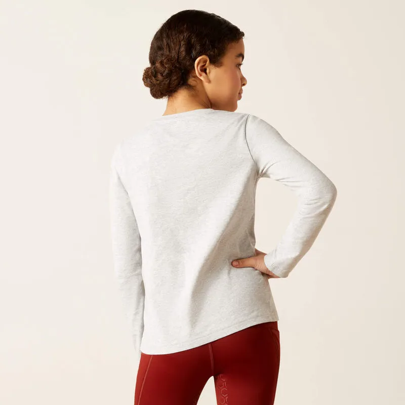 Ariat Kids Winter Fashions T-Shirt Heather Grey-1