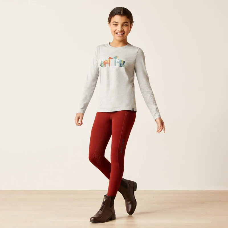 Ariat Kids Winter Fashions T-Shirt Heather Grey-3