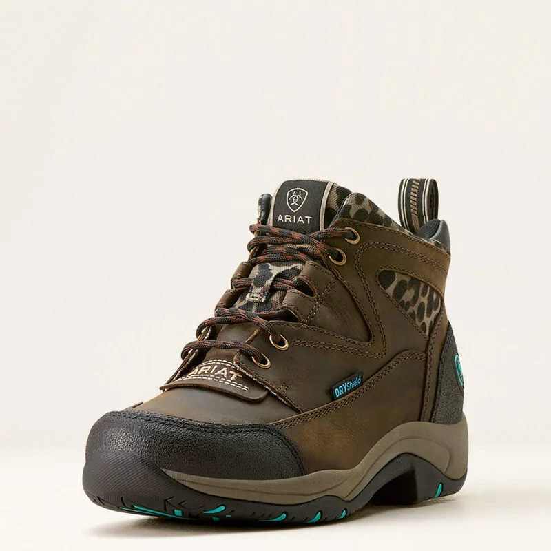 Ariat Terrain Waterproof Boot Chocolate/Camo Leopard