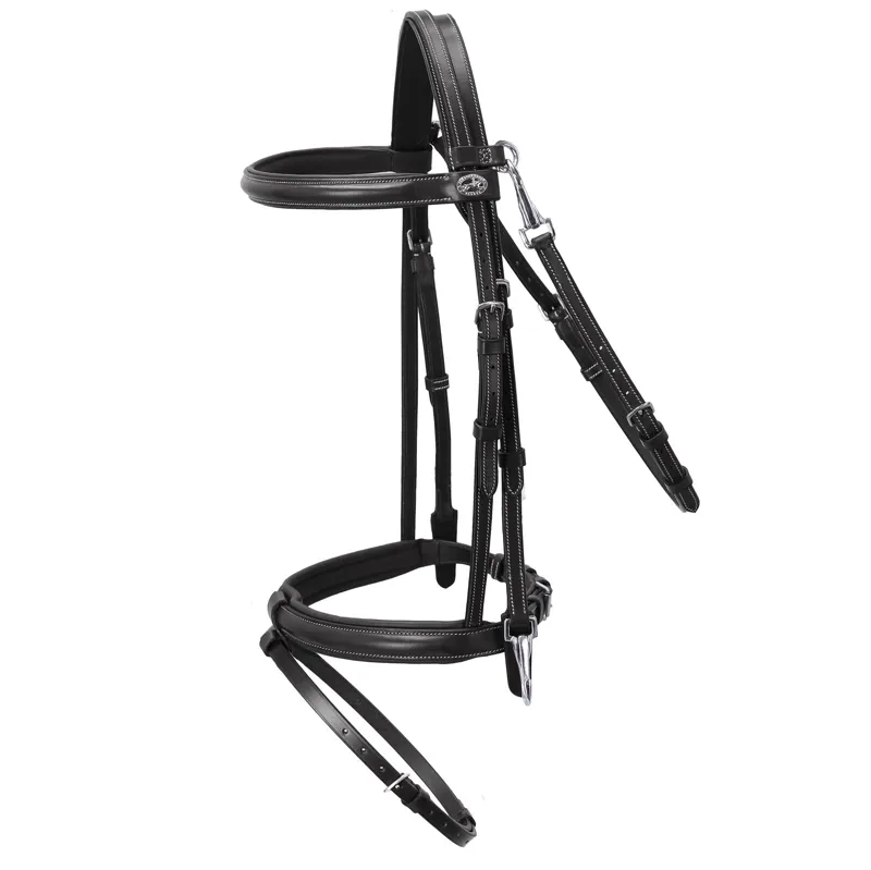 Schockemohle Bridle Dortmund Black/Cream/Silver