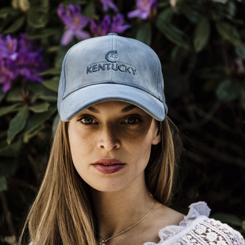Kentucky Horsewear Velvet Cap Light Blue-1