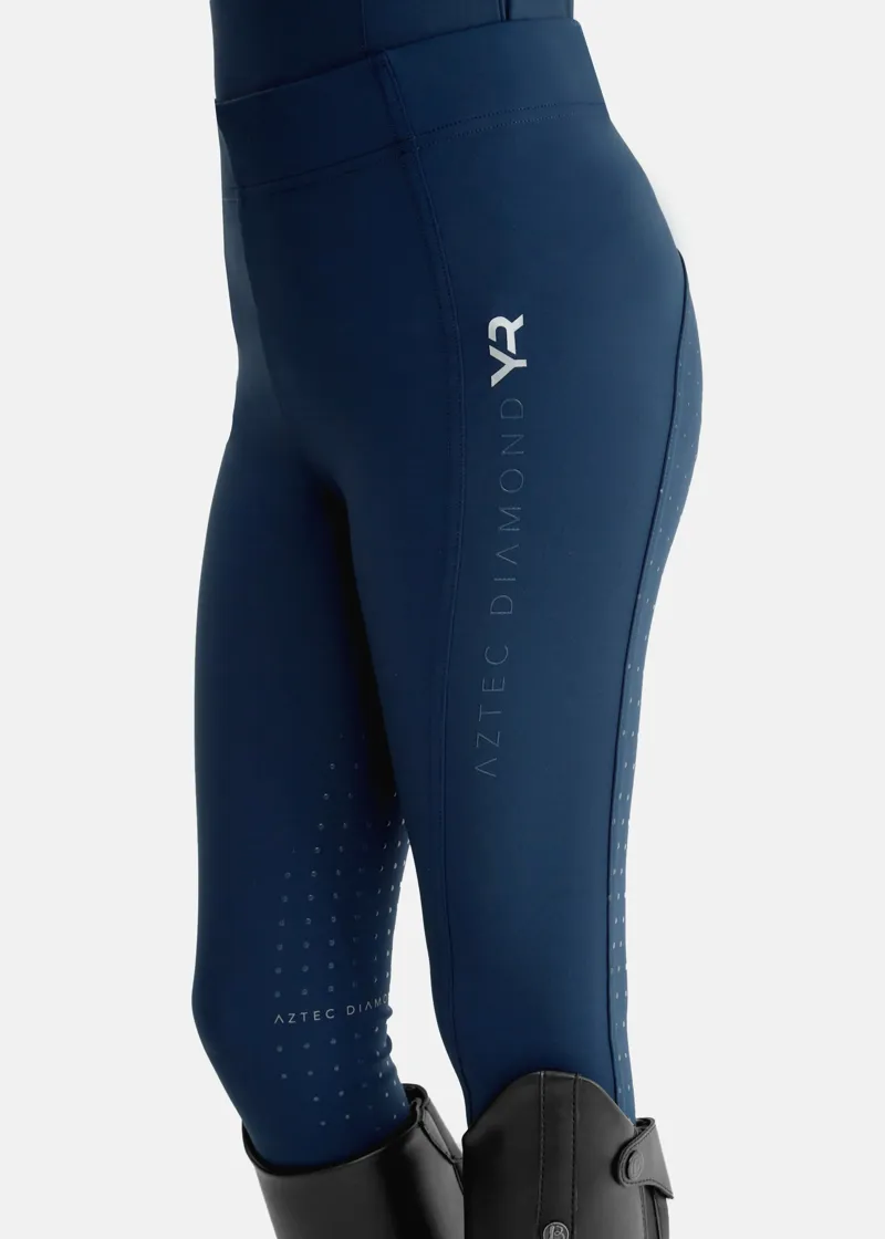 Aztec Diamond YR Navy Full Seat Leggings