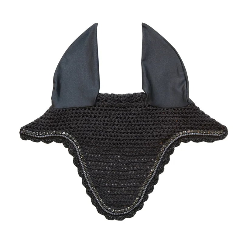 Kentucky Horsewear Fly Veil Long Stone + Pearl Soundless Grey-2