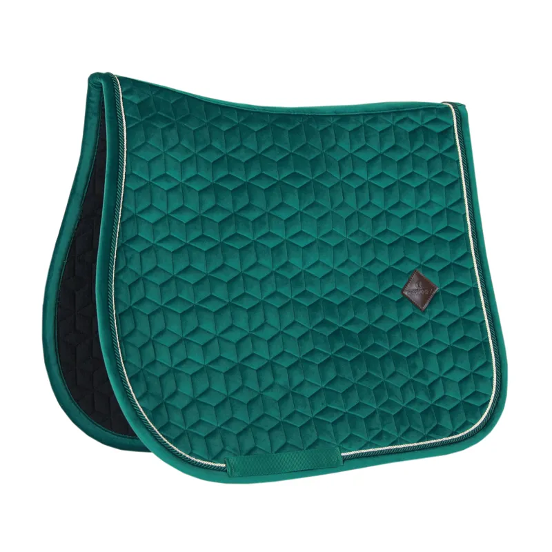 Kentucky Horsewear Saddle Pad Velvet SJ Dark Green