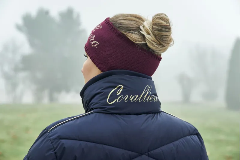 Covalliero Ladies Quilted Long Coat Navy-6