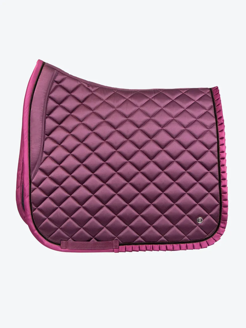 PS of Sweden Saddle Pad Dressage Ruffle Wine