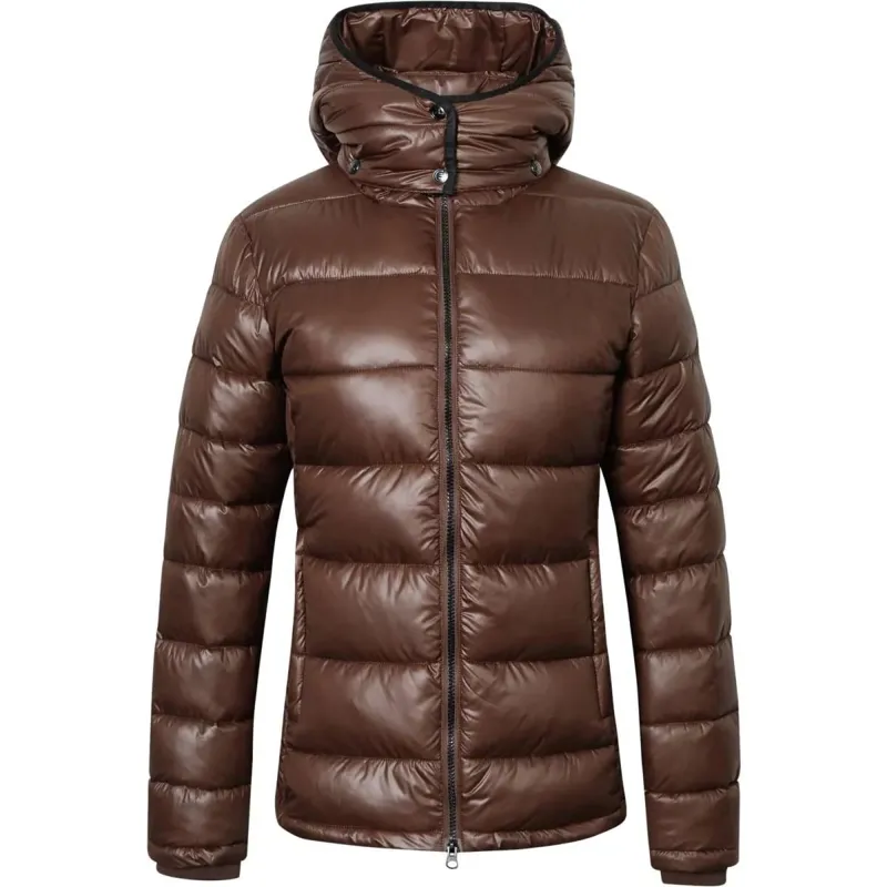 Covalliero Quilted Ladies Jacket Oak Brown