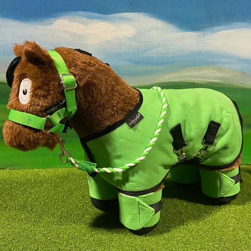 Crafty Ponies Rug Set Green