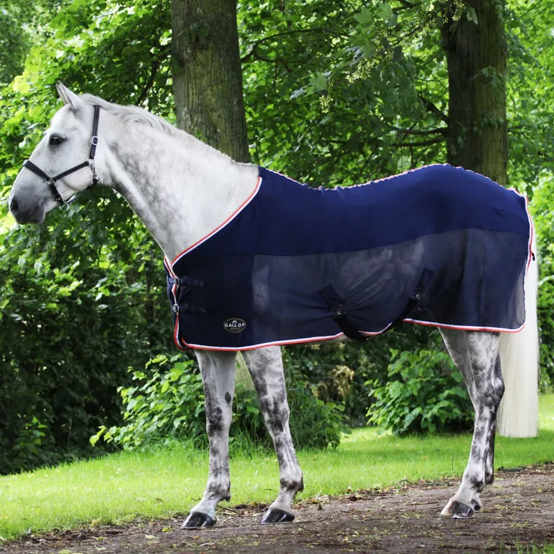 Gallop Jersey Mesh Cooler Rug Navy-1
