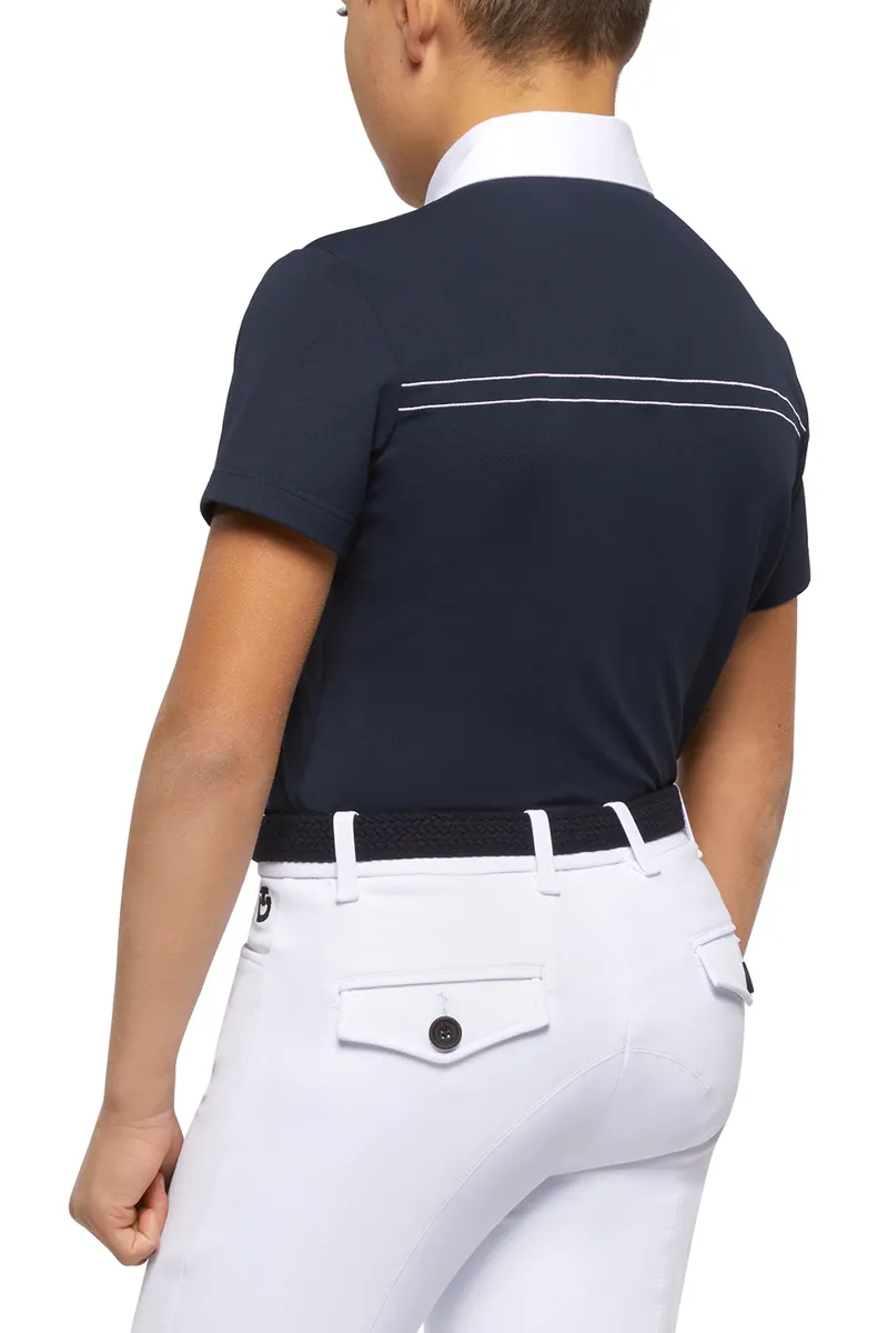 Cavalleria Toscana Boys Horse and Helmet Breeches White-1