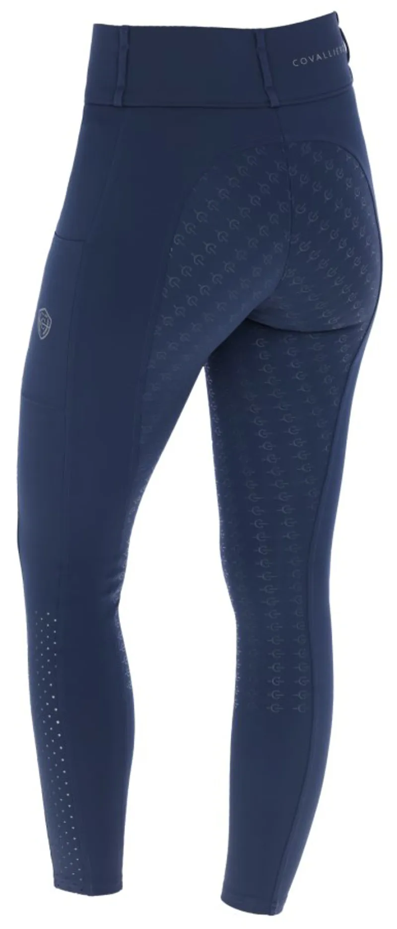 Covalliero Compression Ladies Riding Tights Navy-3