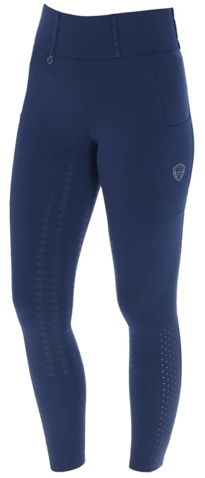 Covalliero Compression Riding Tights Navy Child