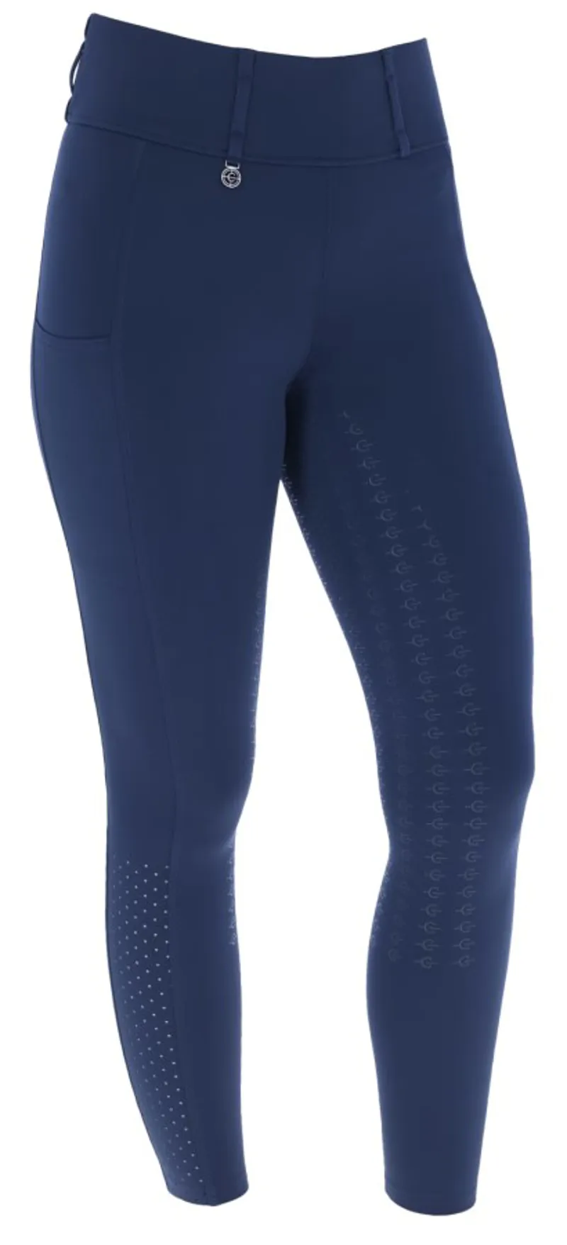 Covalliero Compression Ladies Riding Tights Navy-1