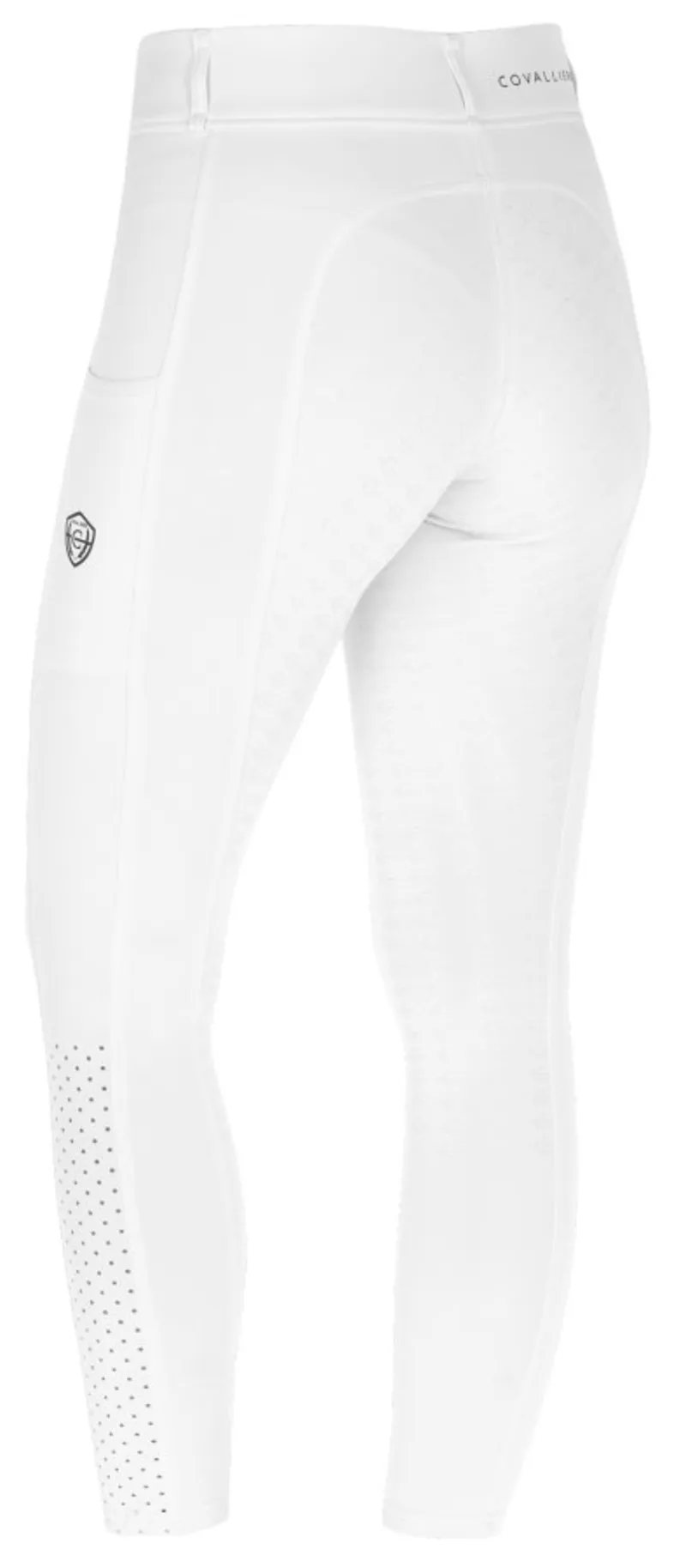 Covalliero Compression Riding Tights Child White-3