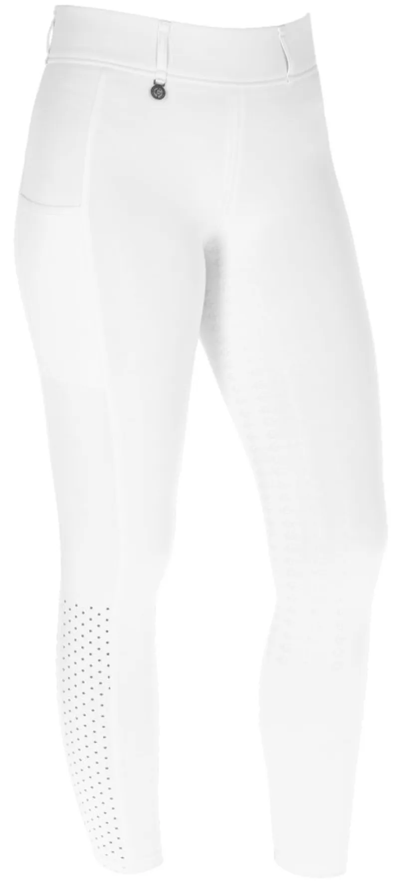 Covalliero Compression Riding Tights Child White-1