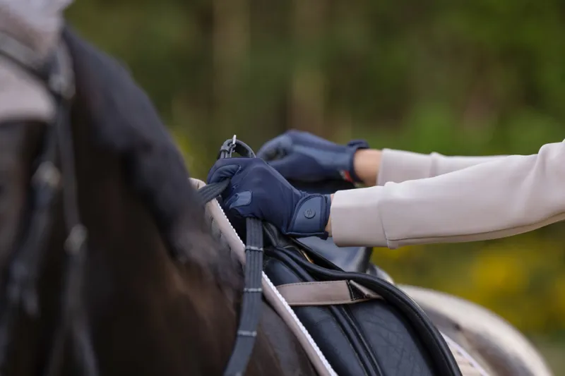 Covalliero Riding Gloves Blue and Black-2