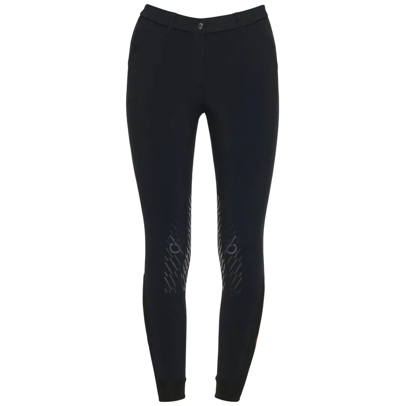 Cavalleria Toscana Team Red Stripe Knee Grip Breech Navy-1