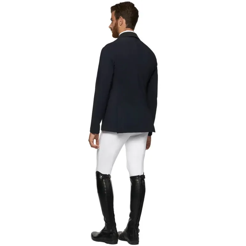 Cavalleria Toscana LWeight Jersey Zip Comp Jkt Men Navy-1