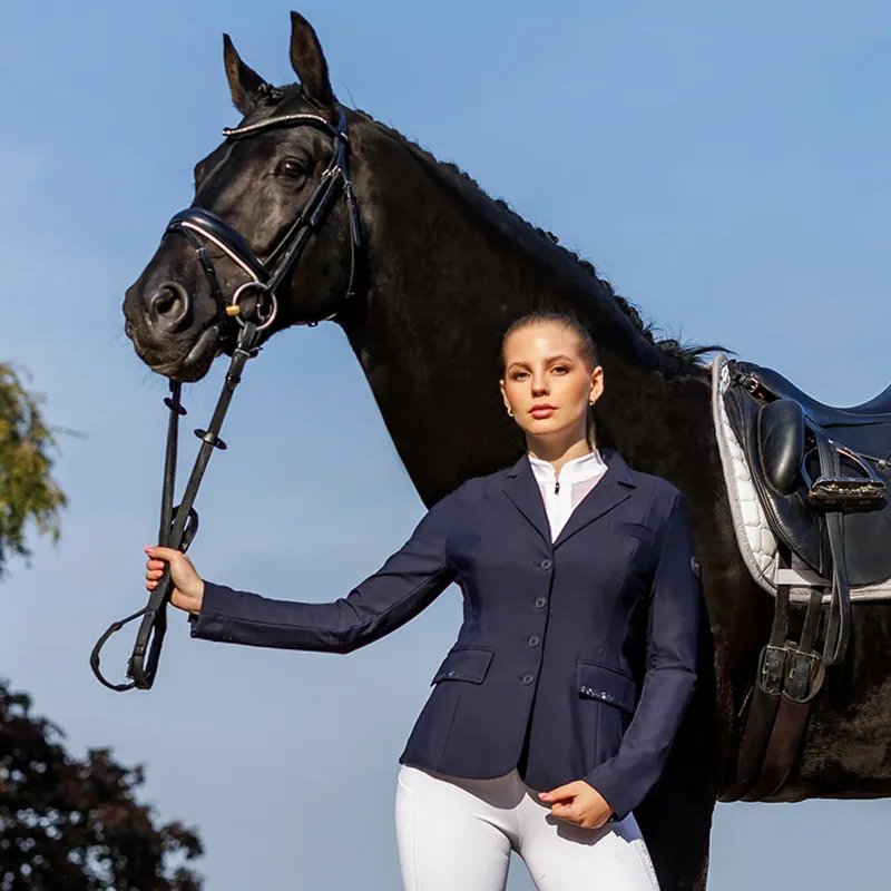 Schockemohle Ladies Alaine Show Jacket Dark Navy-7