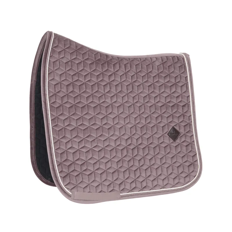 Kentucky Horsewear Saddle Pad Velvet Dressage Light Purple